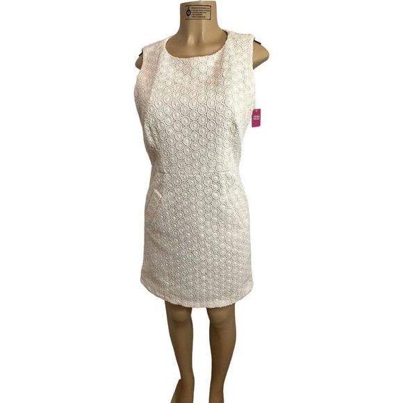 ABS  BY ALLEN SCHWARTZ Lace White Dress Size 8 #1125 - Picture 5 of 16